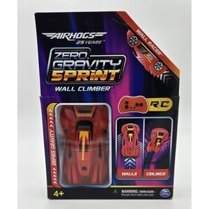 Air Hogs Zero Gravity Sprint RC‎ Car Wall Climber USB-C Rechargeable Red New